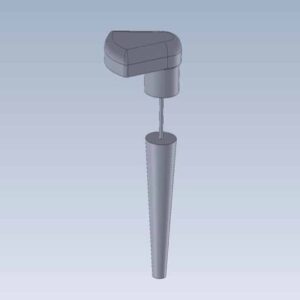 TPL 07.07 Prostheses in HA with angulable flange